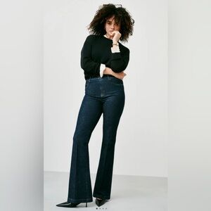 Spanx SPANXshape Original EveryWear Flare Jeans Indigo 3XL Petite